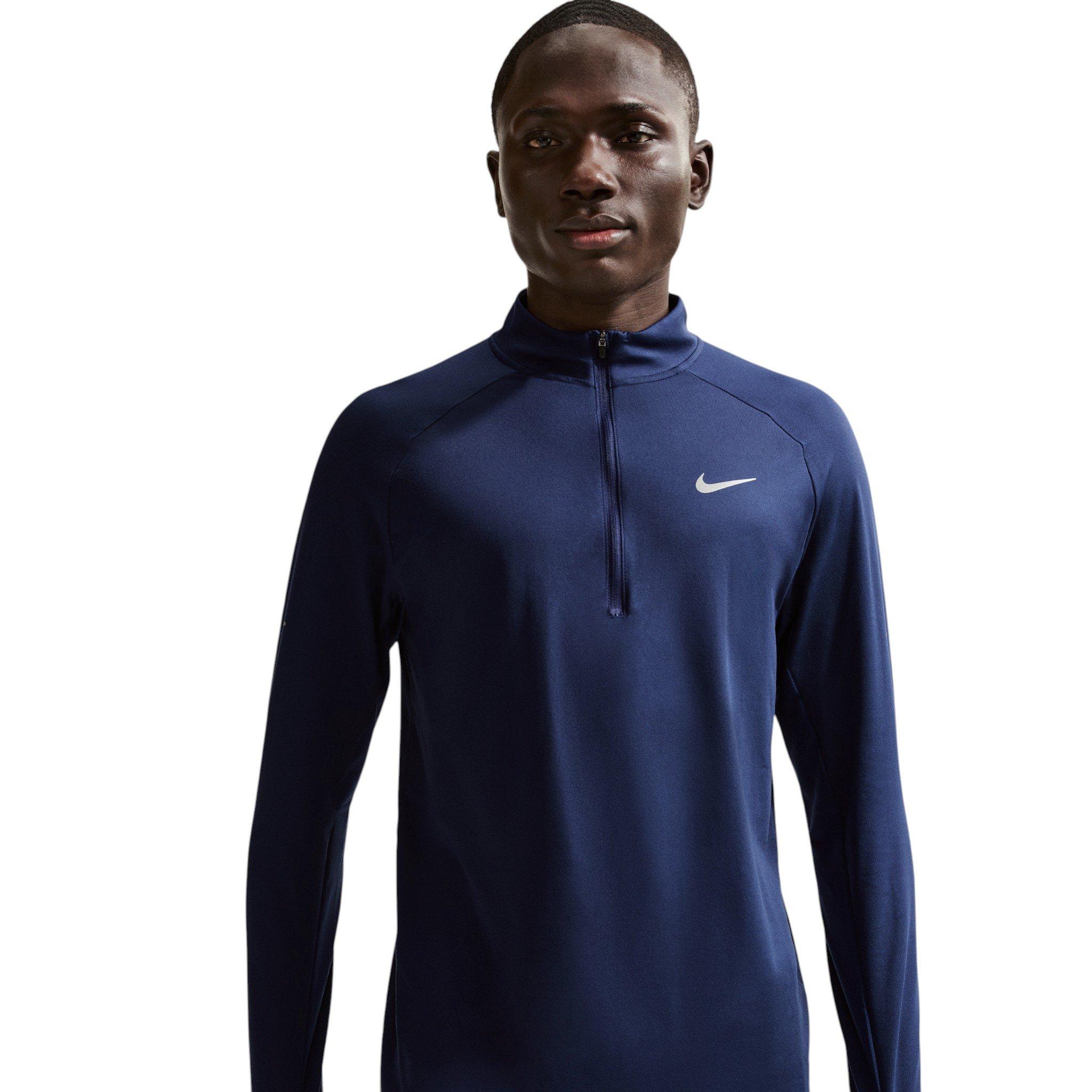 Nike Men's Stride Dri-FIT 1/2 Zip Running Mid Layer - Navy - NAVY